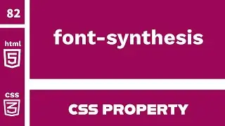 CSS Property : font-synthesis explained !