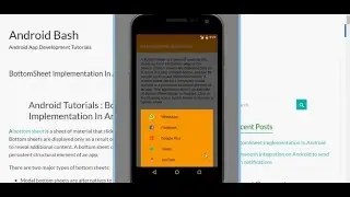 BottomSheet Implementation in Android | Material Design in Android