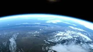 Earth and Sun Beautiful View From Space