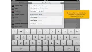 How to setup an IMAP email account on your iPad