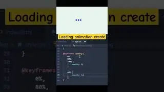 Loading animation create using HTML CSS JavaScript 