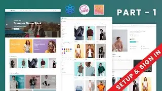 Sign In/Login Page: E-commerce Website Template/UI Design Using React JS | PART - ONE