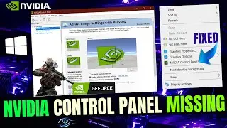 Nvidia Control Panel Display Settings Missing Windows 10 & 11 | Nvidia Control Panel Missing | 2024