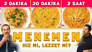 2-Minute vs 20-Minute vs 2-Hour Menemen Recipe  🥚🍅🫑 Speed or taste?