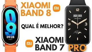 MI BAND 8 Vs MI BAND 7 PRO | QUAIS AS DIFERENÇAS? QUAL VALE MAIS A PENA?