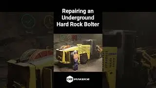 Repairing an Underground Hard Rock Bolter in 3D Animation