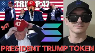 $47 - PRESIDENT TRUMP TOKEN CRYPTO COIN HOW TO BUY 47 MAGA MEMECOIN 47TH SOL SOLANA RAYDIUM JUPITER