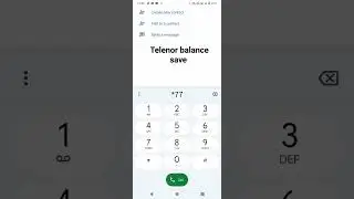 Telenor balance save code 