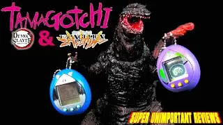 Bandai Tamagotchi Neon Genesis Evangelion Evatchi & Demon Slayer - Anime Game Unit 01 Inosuke Review