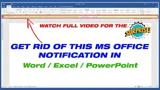 Easily Remove Get Genuine Office Notification