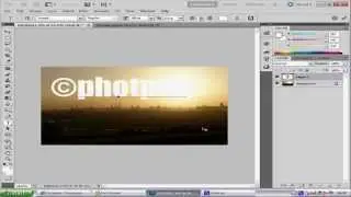 photoshop CS5 watermark tutorial