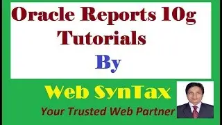 Oracle Reports How to create a Simple Report