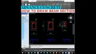ADVANCE CONCRETE - How to draw beam section
