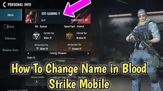 How To Change Name in Blood Strike Mobile Global | Blood Strike Mobile Player Name Change