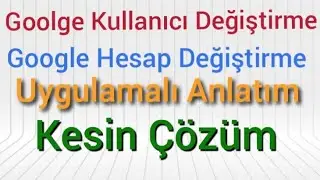 Google Hesap Değiştirme Sorunu | Google Chrome Kullanıcı Değiştirme Sorunu