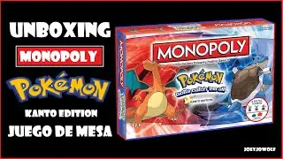 Unboxing Monopoly Pokémon Edición Kanto Juego de Mesa | Español