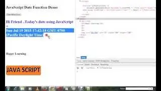 HOW TO DISPLAY DATE JAVASCRIPT DEMO