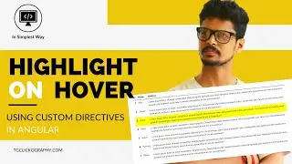 Highlight table rows on mouse hover using custom directive in angular | in simplest way