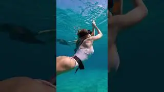 i blew a perfect size ring for her to swim #shorts