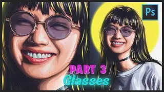 [ Photoshop Tutorial ] Vexel Art Portrait - PART 3 GLASSES