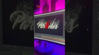 After Effects Particles Text Animation #aftereffects #motiongraphics #tutorial