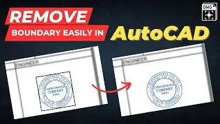 How to remove boundary from image in AutoCAD