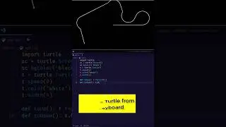 Python - Control Turtle from keyboard #Shorts