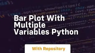 bar plot with multiple variables python