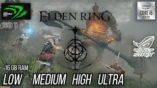 Elden Ring GTX 1650 Ti all settings tested Asus ROG strix G15 i5 10300H