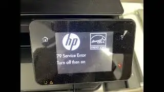 79 Service Error Turn Off Then On HP Laserjet Pro When Scanning