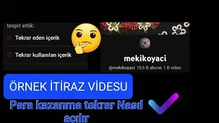 Örnek İtiraz Videosu VE 💯tekrar incelenmesi için çektiğim itiraz VE ÇÖZÜMÜ videosu💯@mekikoyaci