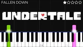 Undertale OST: 085 - Fallen Down | EASY Piano Tutorial