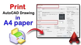 How to print AutoCAD drawing in A4 paper