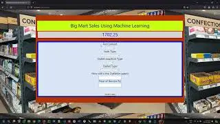 Big Mart Sales Prediction using Machine Learning | Free Source Code | Web App