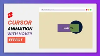 Cursor Animation With Hover Effect Using GSAP | HTML, CSS & GSAP