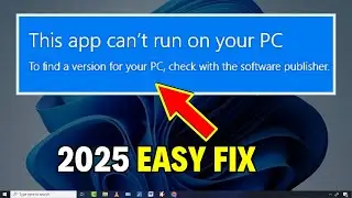 This App Cant Run On Your PC Fix || How To Fix This App Cant Run On Your PC in Windows 10/11/8/7