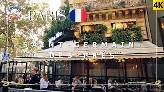 PARIS Saint-Germain-des-prés🍂 Autumn 🇫🇷 Café de Flore ➜ Rue du Bac 4K Walking Tour