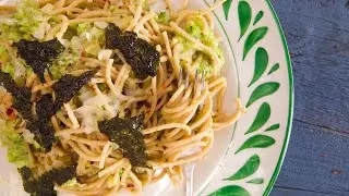 Richard Blais Whole Wheat Spaghetti with Broccoli Top Pesto