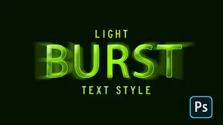 Light Burst Text Effect in Photoshop