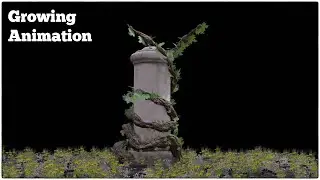 Growing plant or vine animation | Blender 3.0 tutorial