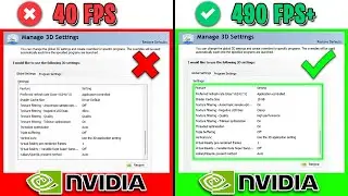 *NEW* NVIDIA CONTROL PANEL - Best Settings for FPS & Performance in 2024!