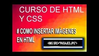 🔔 COMO INSERTAR IMAGEN en HTML |  🥇 Curso HTML