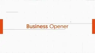 After Effects Template: Business Opener