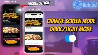 Ionic - Toggle between Dark mode & Light mode | Android & iOS