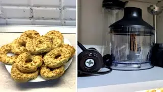 ГОТОВЛЮ ПЕСОЧНЫЕ КОЛЬЦА С ОРЕШКАМИ 🍪🥜/ОТЗЫВ НА ПОГРУЖНОЙ БЛЕНДЕР Wollmer G522 Katana
