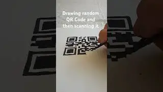 drawing random QR Code and then scanning it #drawing