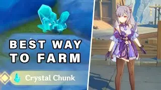 BEST Way to Farm CRYSTAL Chunk Material | Used to Craft Weapons ► Genshin Impact