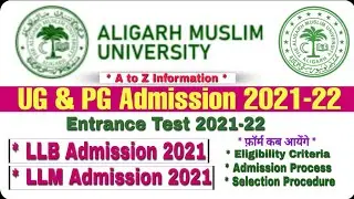 Amu admission 2021-22 | amu LLB admission 2021 | amu LLM admission 2021 | amu application form 2021