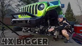 This LIFT KIT made my Jeep absolutely MASSIVE!!