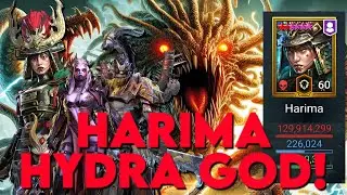 Harima, Varl Showcase! God Tier DPS for Hydra! Over 500M Damage! | Raid: Shadow Legends